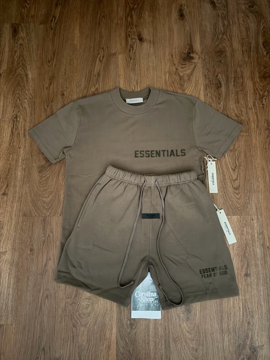Essentials Other - Fear of God Essentials WOOD Tee & Shorts SET 🪵